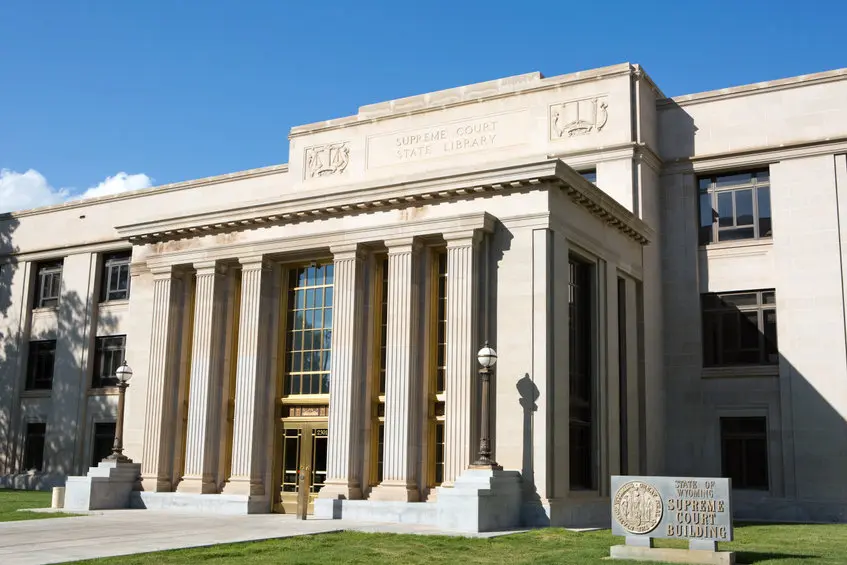 Wyoming Supreme Court Building entrance